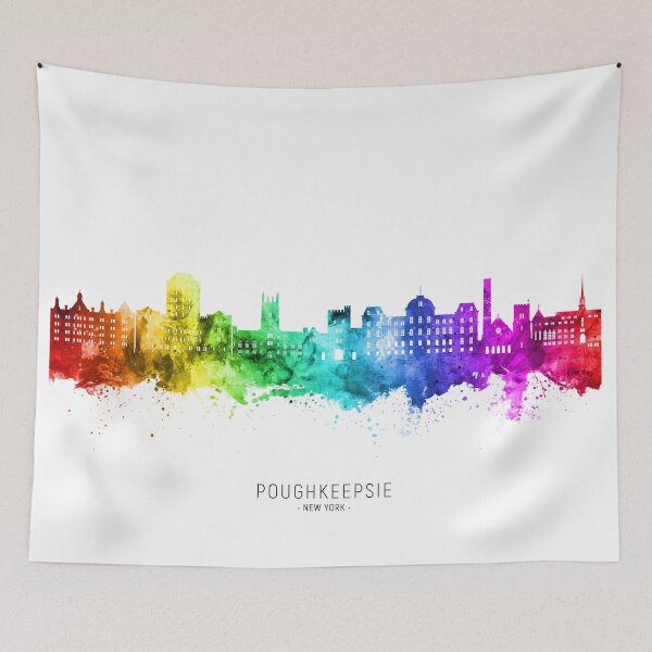 Item preview, Poughkeepsie New York Skyline designed and sold by ArtPrints.