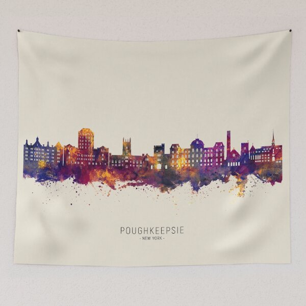 Item preview, Poughkeepsie New York Skyline designed and sold by ArtPrints.