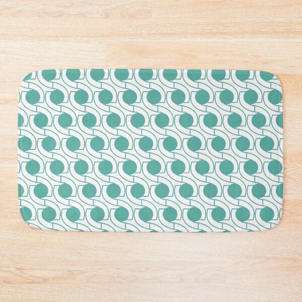 Item preview, White with Green Geometric Design designed and sold by shadowbright.
