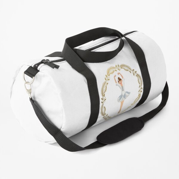 The Nutcracker Christmas Special - Nutcracker Scene - Ballerina dance in Golden Christmas Wreath Duffle Bag