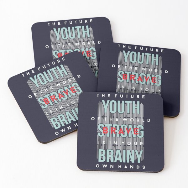 Item preview, Youth-Strong-Brave - Slogan designed and sold by DopeTops.