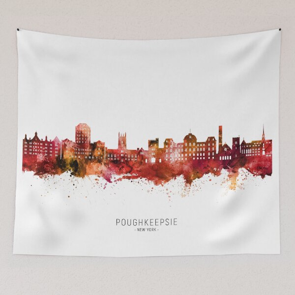 Item preview, Poughkeepsie New York Skyline designed and sold by ArtPrints.