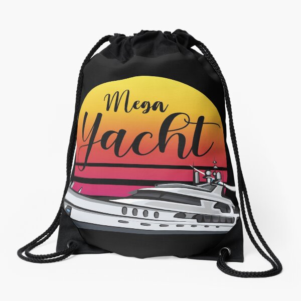 Mega Yacht | Vintage Drawstring Bag