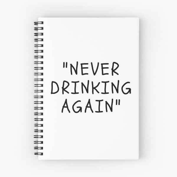 Item preview, Funny White Lies Quotes- NEVER DRINKING AGAIN designed and sold by The Little Wood Cottage.