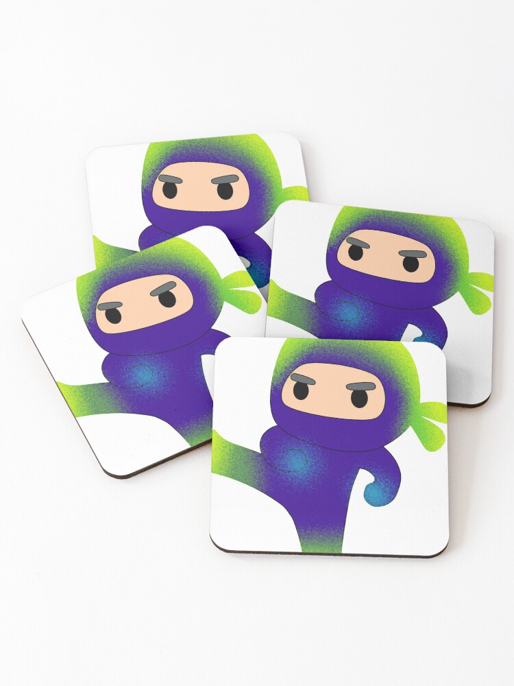 Thumbnail 1 of 5, Coasters (Set of 4), ninja version 2 designed and sold by aleajsstuff.