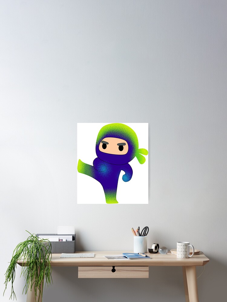 Thumbnail 2 of 3, Poster, ninja version 2 designed and sold by aleajsstuff.