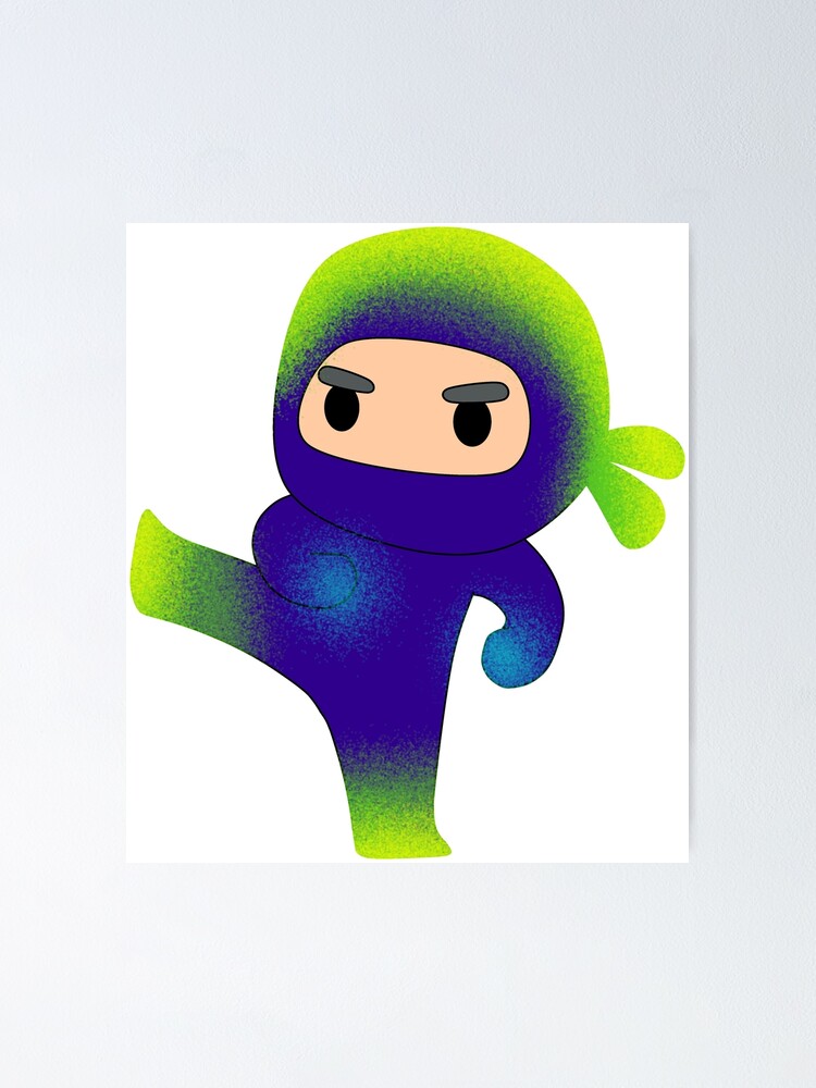 Thumbnail 1 of 3, Poster, ninja version 2 designed and sold by aleajsstuff.