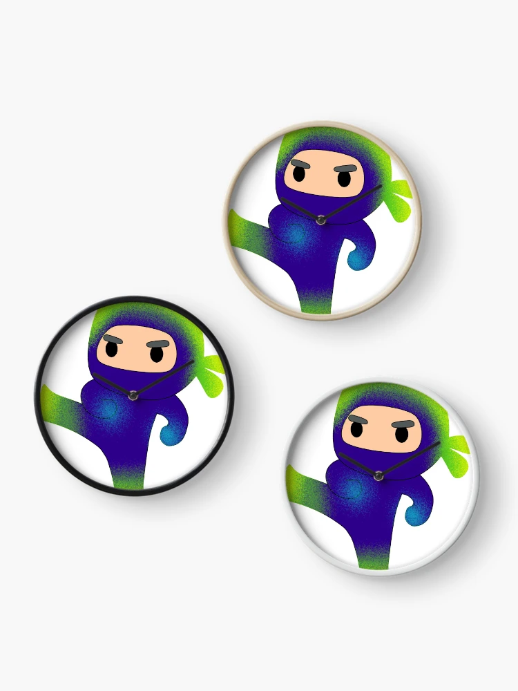 Thumbnail 3 of 4, Clock, ninja version 2 designed and sold by aleajsstuff.