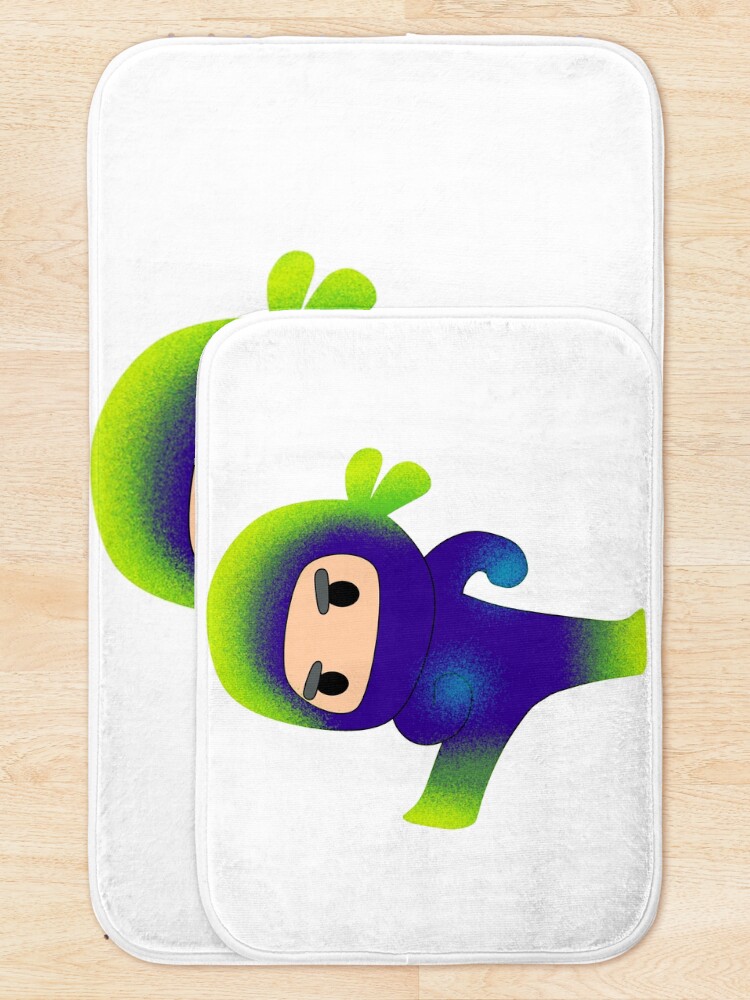 Thumbnail 5 of 6, Bath Mat, ninja version 2 designed and sold by aleajsstuff.