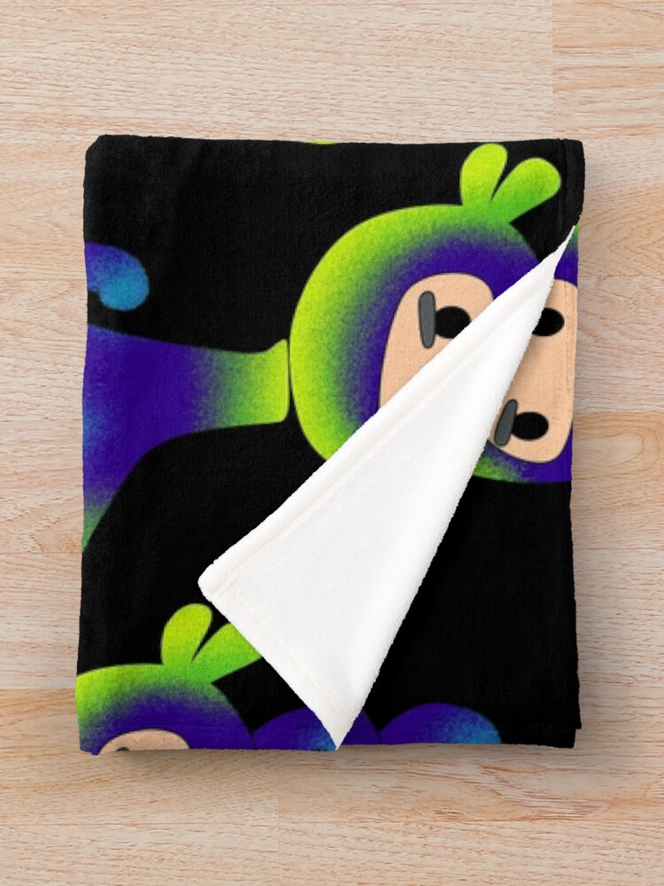 Thumbnail 3 of 6, Throw Blanket, ninja version 2 designed and sold by aleajsstuff.