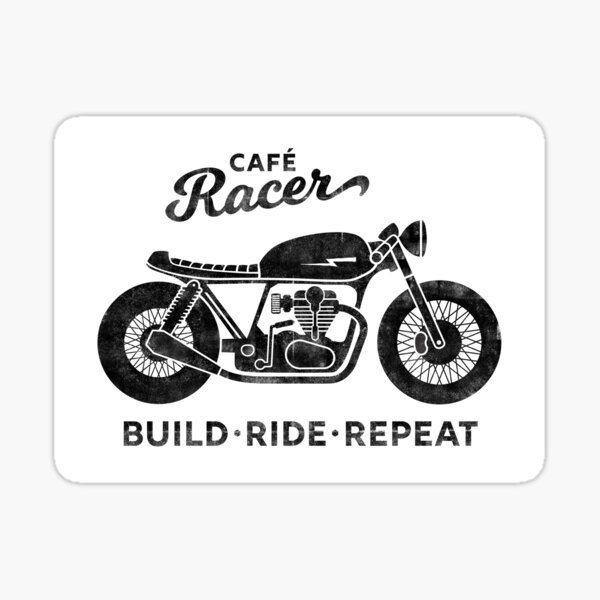 Cafe Racer - Build Ride Repeat Sticker