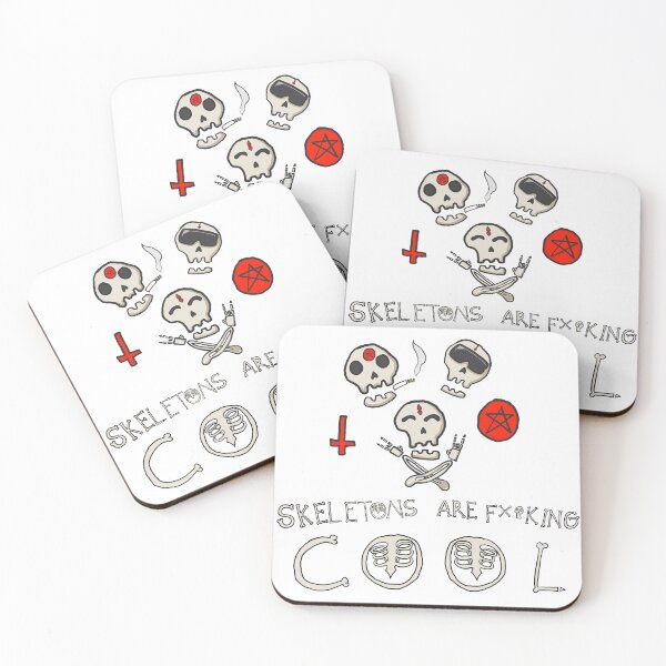 Item preview, Skeletons are rad designed and sold by SootBag.