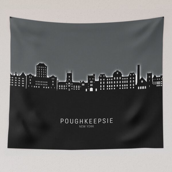 Item preview, Poughkeepsie New York Skyline designed and sold by ArtPrints.