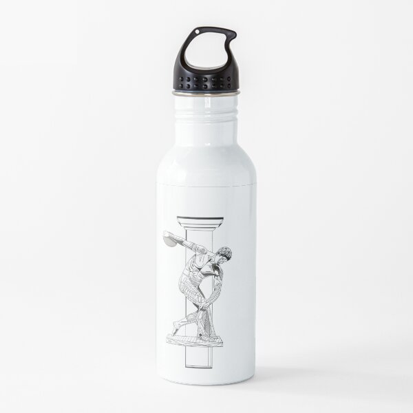 Trabajo de línea gráfica Discobolus Botella de agua