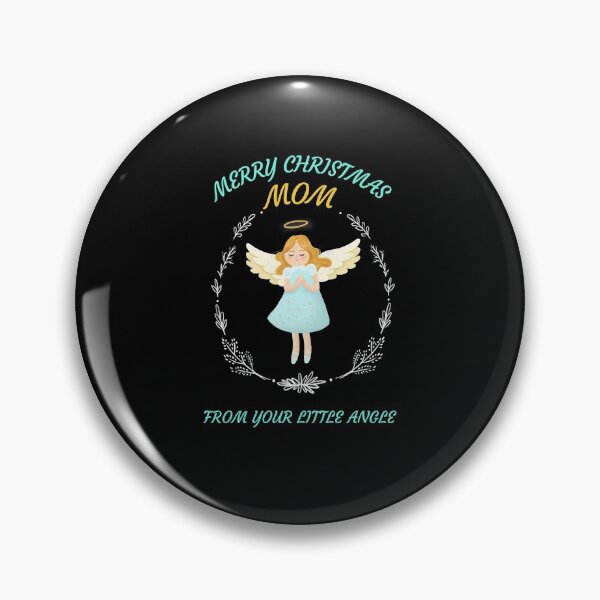 Item preview, MERRY CHRISTMAS MOM FROM YOUR LITTLE ANGLE designed and sold by Ashalcheema.