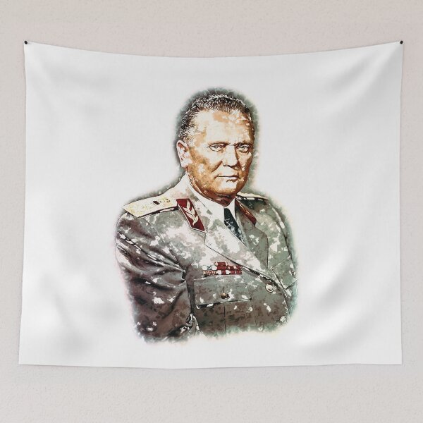 Item preview, Josip Broz Tito the President of Yugoslavia SFRJ Watercolor Portrait designed and sold by Naumovski.