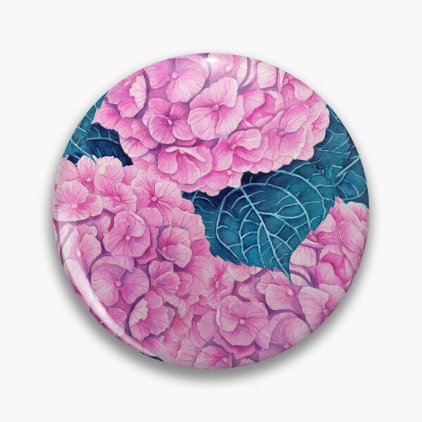 Item preview, Hydrangea watercolor pattern, pink and blue designed and sold by Katerina Mitkova Kirilova.