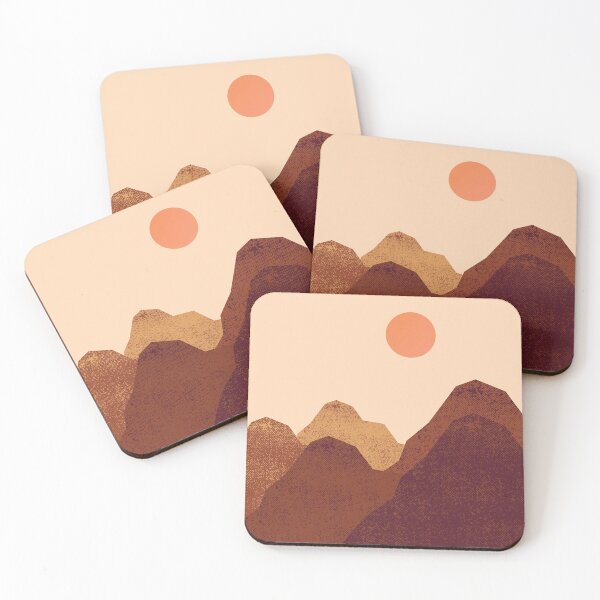 Item preview, Modern Desert Landscape Art Print designed and sold by CozyArtCo.