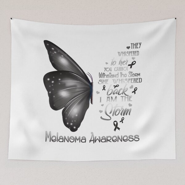 Item preview, I am the storm Melanoma Awareness Butterfly designed and sold by HolmesMillie1.