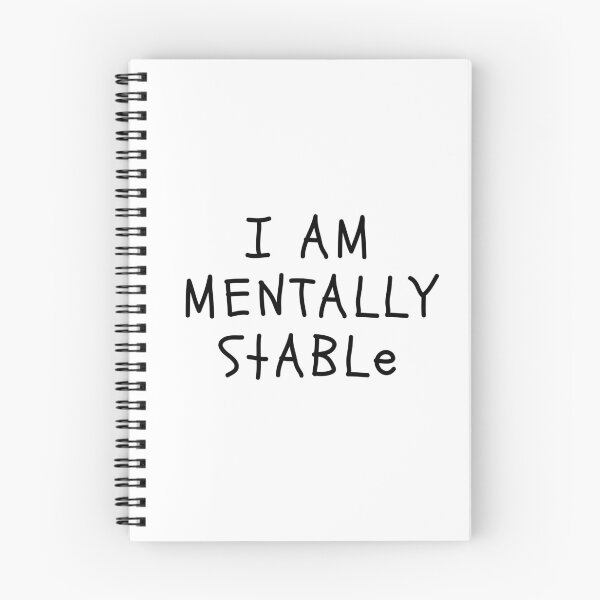 Item preview, Funny White Lies Quotes- I am mentally stable designed and sold by The Little Wood Cottage.