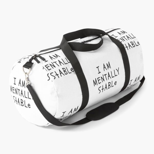 Item preview, Funny White Lies Quotes- I am mentally stable designed and sold by The Little Wood Cottage.