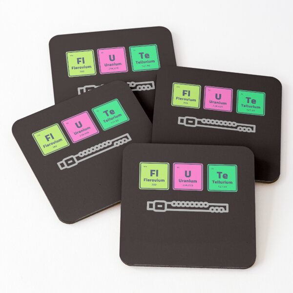 Item preview, Flute Music Periodic Table Elements designed and sold by DesignsofNote.