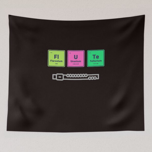 Item preview, Flute Music Periodic Table Elements designed and sold by DesignsofNote.