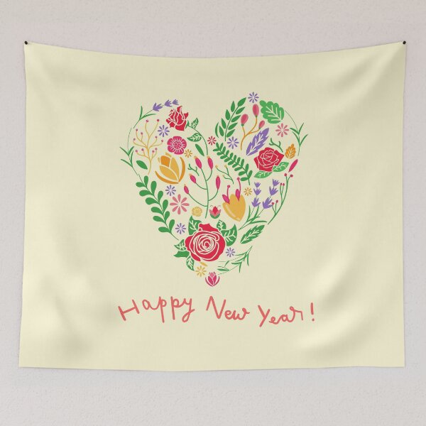 Item preview, FLOWERS HART - NEW YEAR designed and sold by OMdesign10.