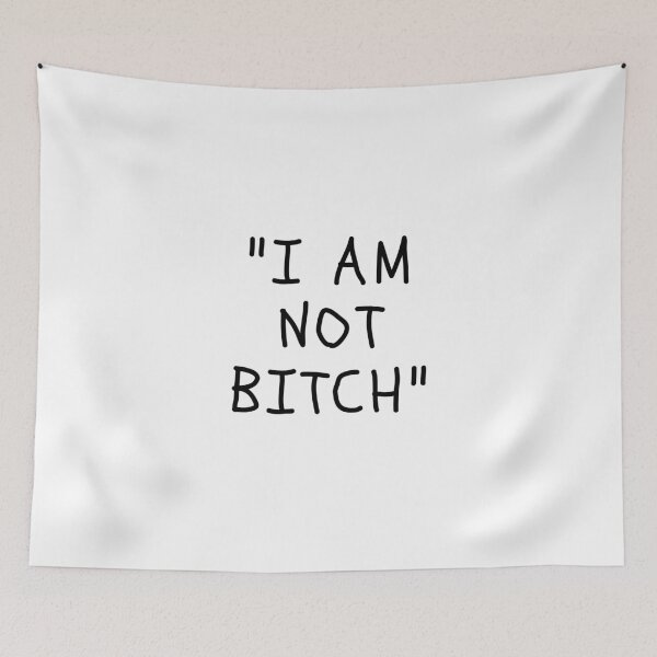 Item preview, Funny White Lies Quotes- I AM NOT BITCH designed and sold by The Little Wood Cottage.