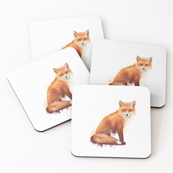 Item preview, Watercolor fox designed and sold by Marinadraws.