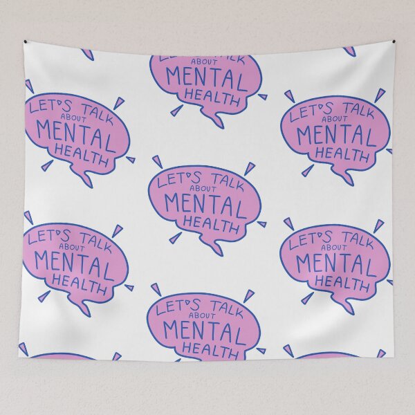 Item preview, Lets Talk Mental Health (Purple Speech Bubble) designed and sold by Emmyteddy.