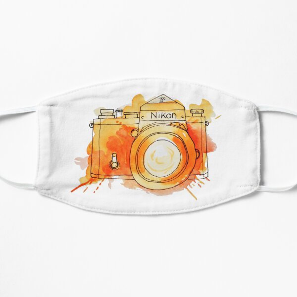 Vintage Nikon Camera - Orange Flat Mask