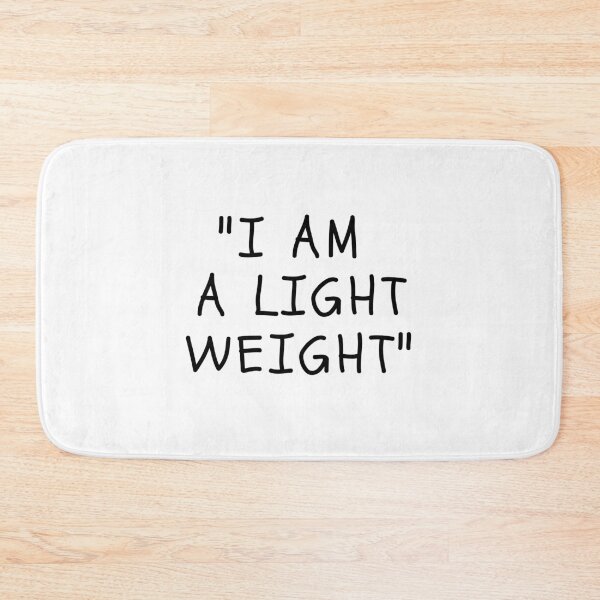 Item preview, Funny White Lies Quotes- I AM A LIGHT WEIGHT designed and sold by The Little Wood Cottage.