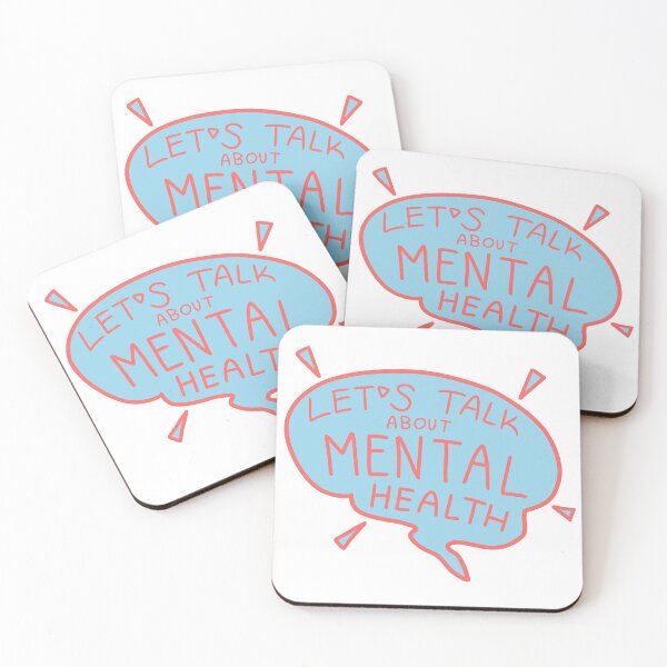 Item preview, Let's Talk Mental Health (Light Blue Speech Bubble) designed and sold by Emmyteddy.