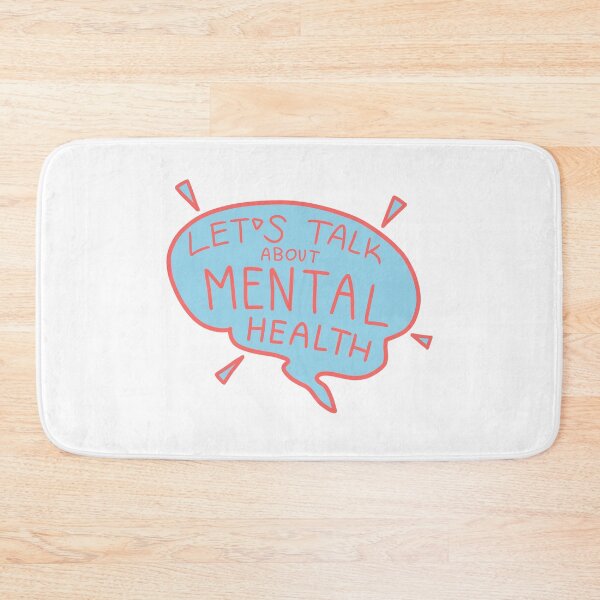 Item preview, Let's Talk Mental Health (Light Blue Speech Bubble) designed and sold by Emmyteddy.