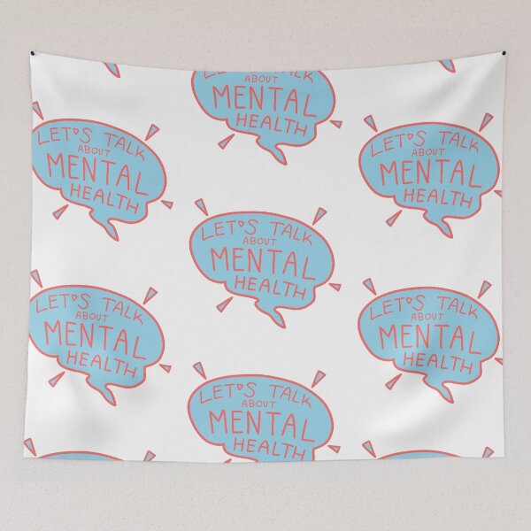 Item preview, Let's Talk Mental Health (Light Blue Speech Bubble) designed and sold by Emmyteddy.