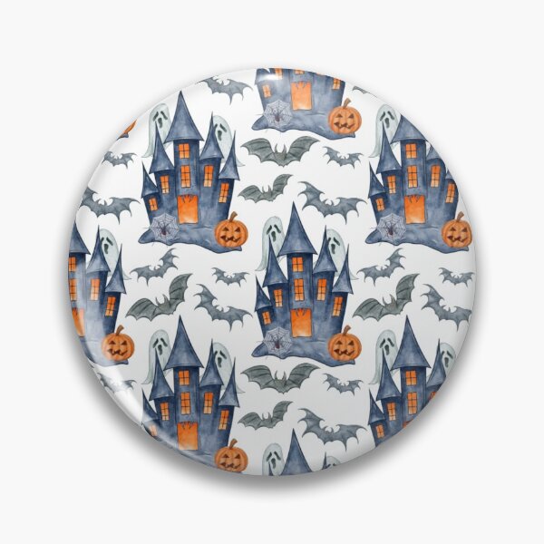 Artikelvorschau, Halloween Spooky Seemless Pattern Geisterhaus entworfen und verkauft von OmmeDesigns.