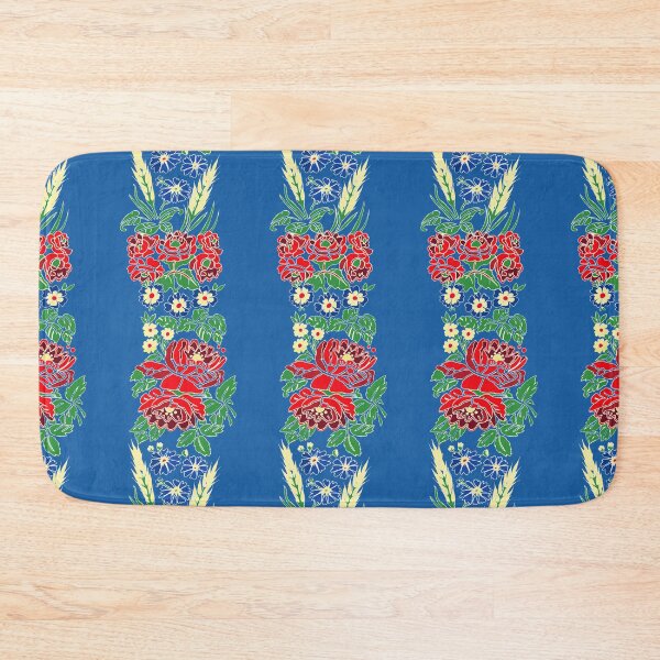 Item preview, Slavic folklore ribbons, blue, large pattern designed and sold by Folkiestore.