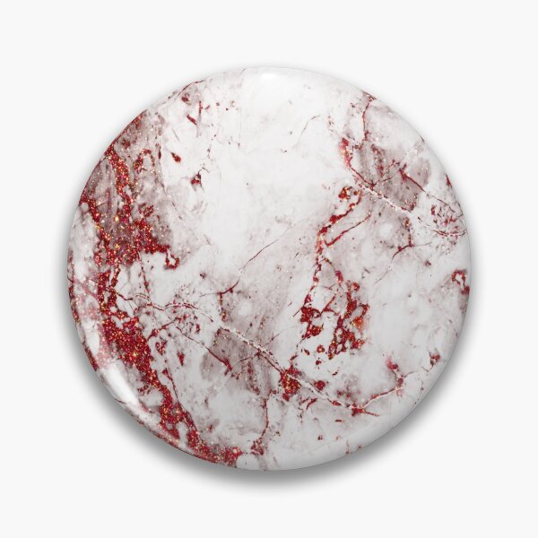 Item preview, Red glitter on white marble designed and sold by GlamourChick.