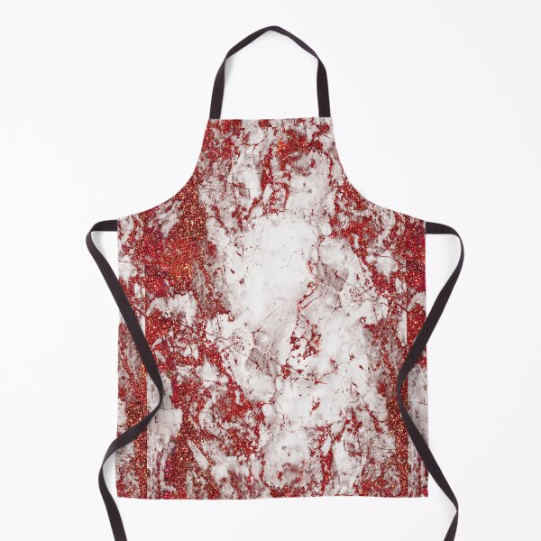 Item preview, Red glitter on white marble designed and sold by GlamourChick.