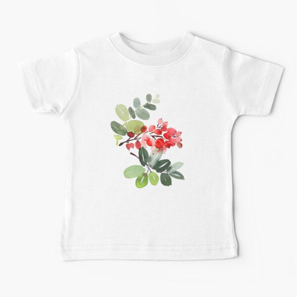 Watercolour Rowan Berries Baby T-Shirt
