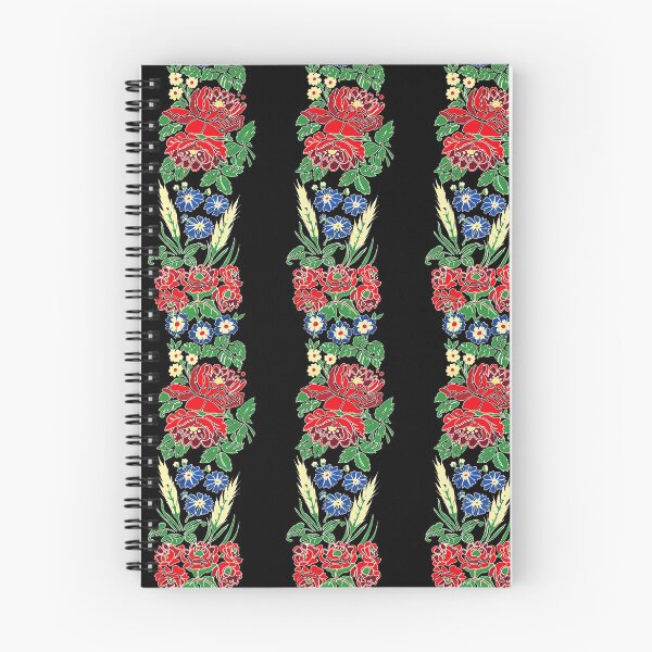 Item preview, Slavic folklore ribbons, black, large pattern designed and sold by Folkiestore.
