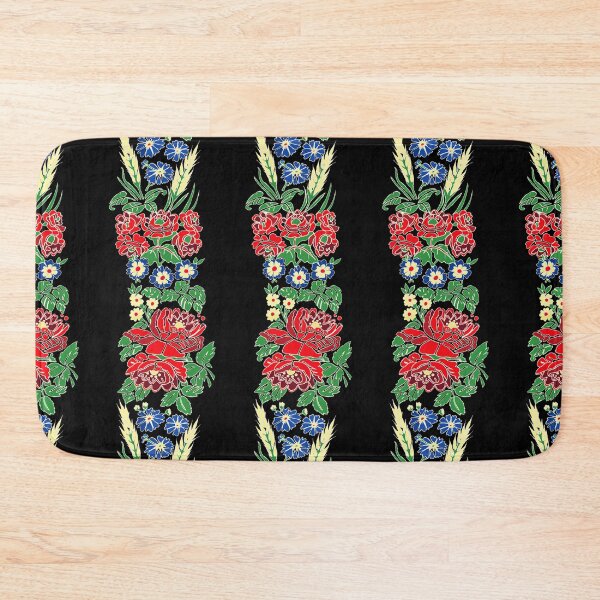 Item preview, Slavic folklore ribbons, black, large pattern designed and sold by Folkiestore.