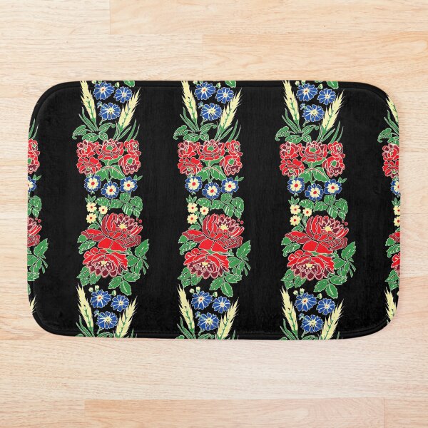 Item preview, Slavic folklore ribbons, black, large pattern designed and sold by Folkiestore.