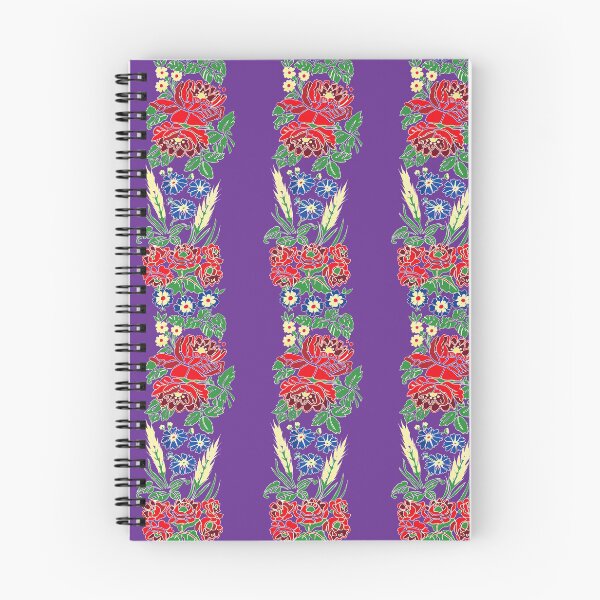 Item preview, Slavic folklore ribbons, purple, large pattern designed and sold by Folkiestore.