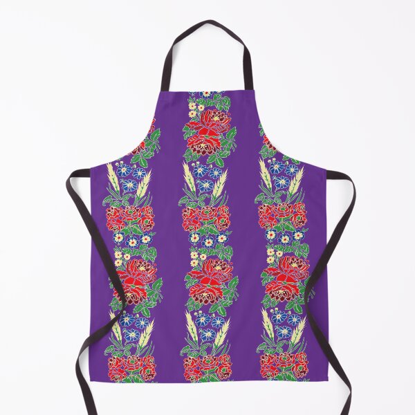 Item preview, Slavic folklore ribbons, purple, large pattern designed and sold by Folkiestore.