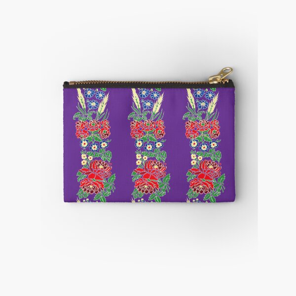 Item preview, Slavic folklore ribbons, purple, large pattern designed and sold by Folkiestore.