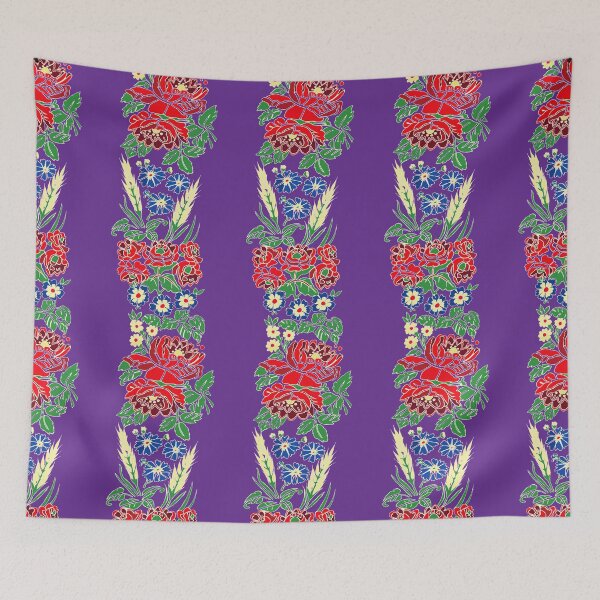 Item preview, Slavic folklore ribbons, purple, large pattern designed and sold by Folkiestore.