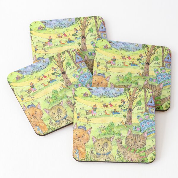 Item preview, Three kittens. Vivid illustration in ink and crayons. designed and sold by Yovin11.