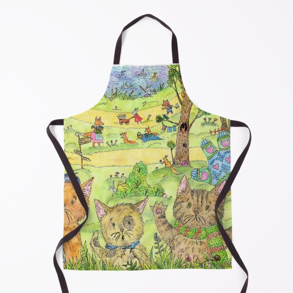 Item preview, Three kittens. Vivid illustration in ink and crayons. designed and sold by Yovin11.